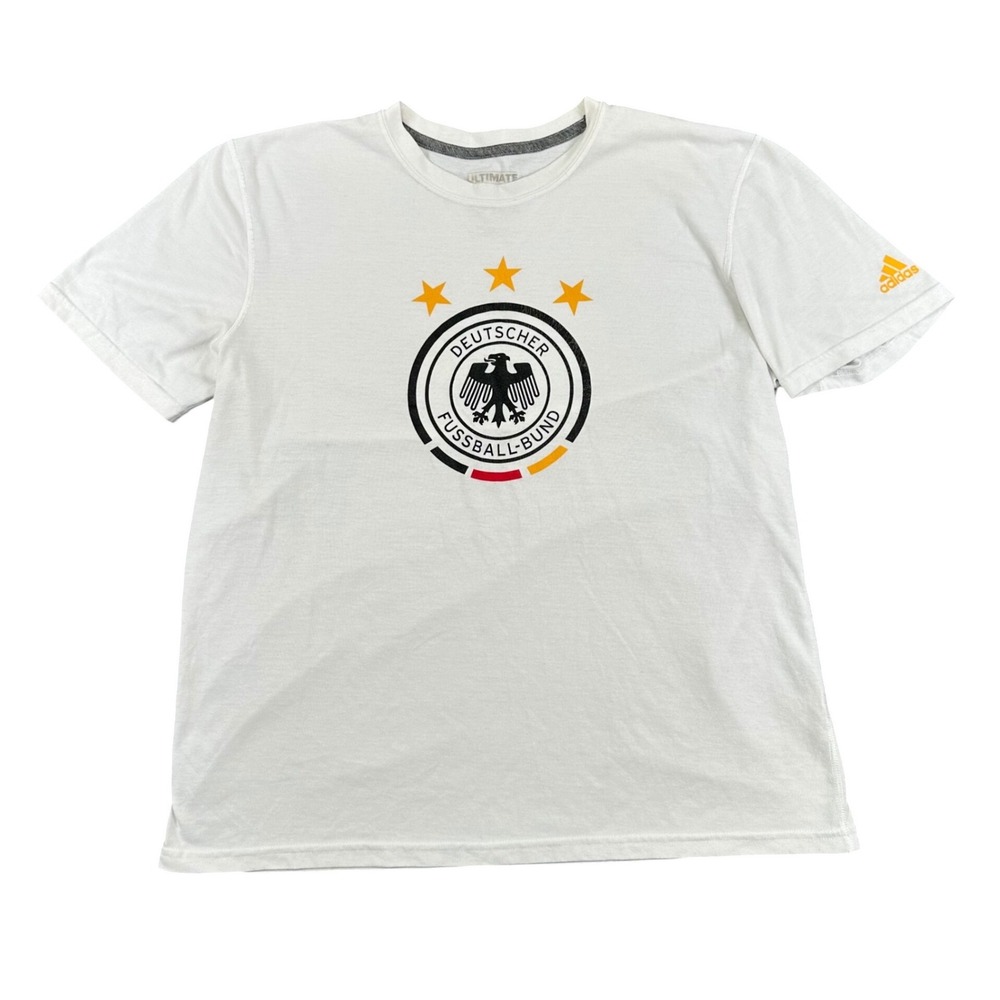 Adidas Germany National Team Ultimate Tee Mens XL White Climalite Performance